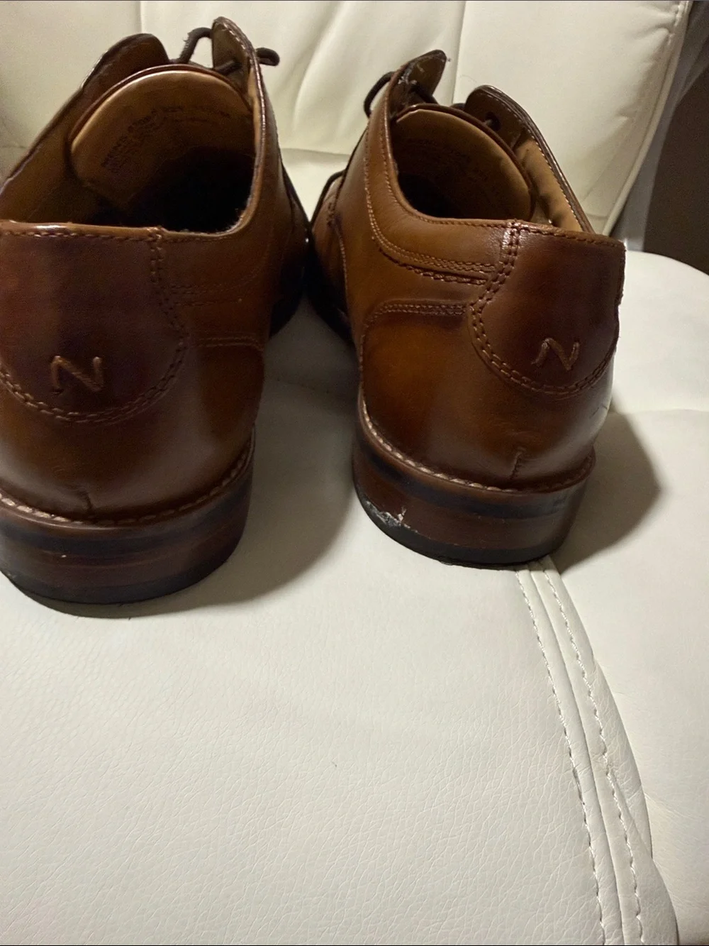 Nunn Bush Brown Leather Cap-Toe Derby Oxfords